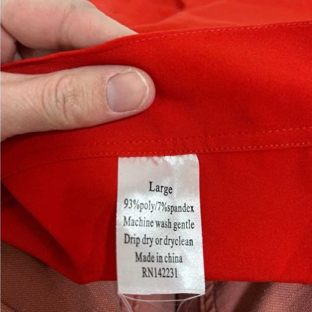 RipSkirt Hawaii Wrap Skirt Womens Large Poppy Red 17” Beachwear Mini Skirt NWT
